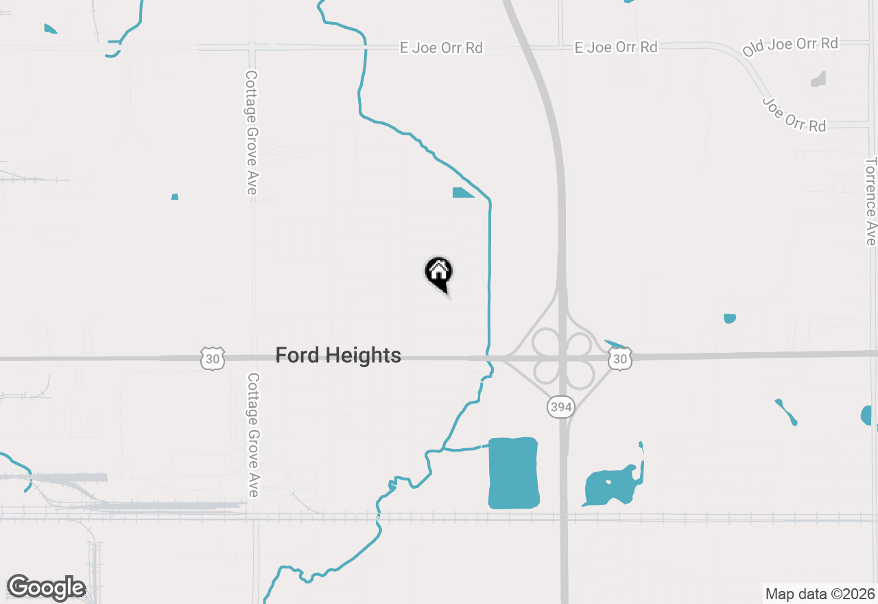 Map of 1436 Congress Lane, Ford Heights, IL 60411