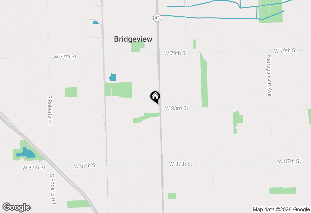 Map of 7204 W 83rd Street, Bridgeview, IL 60455