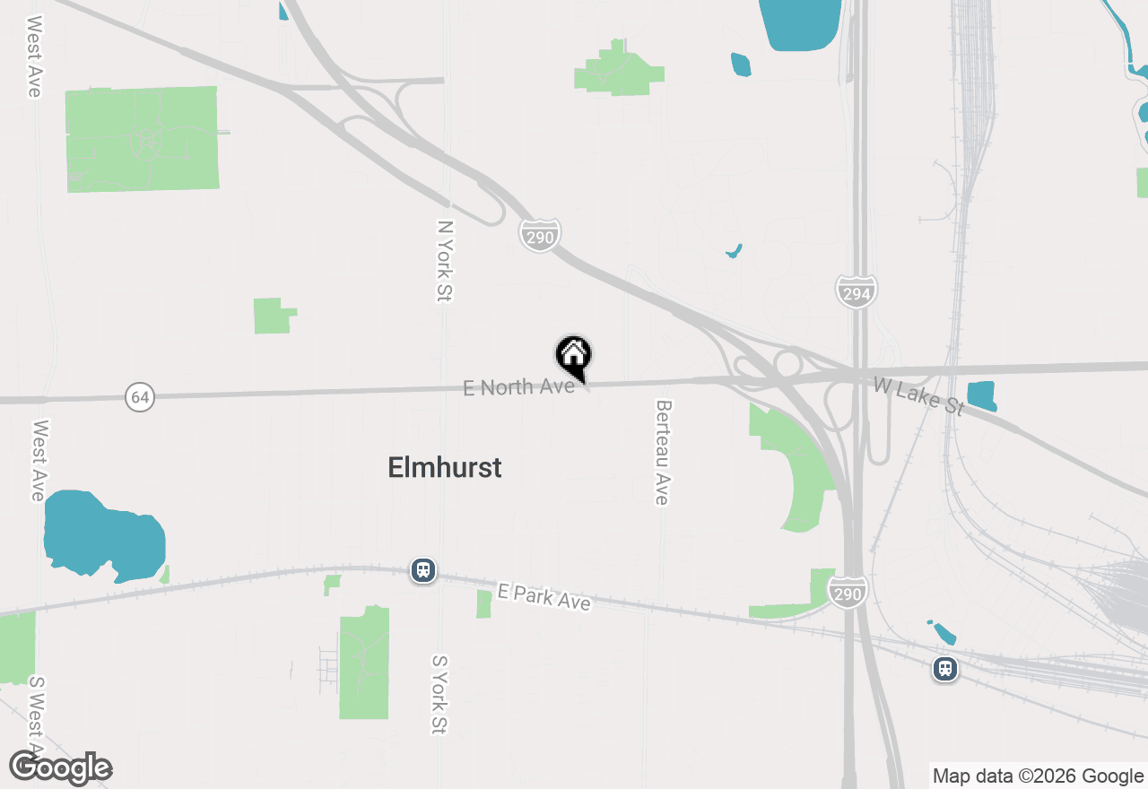 Map of 303 N Willow Road, Elmhurst, IL 60126