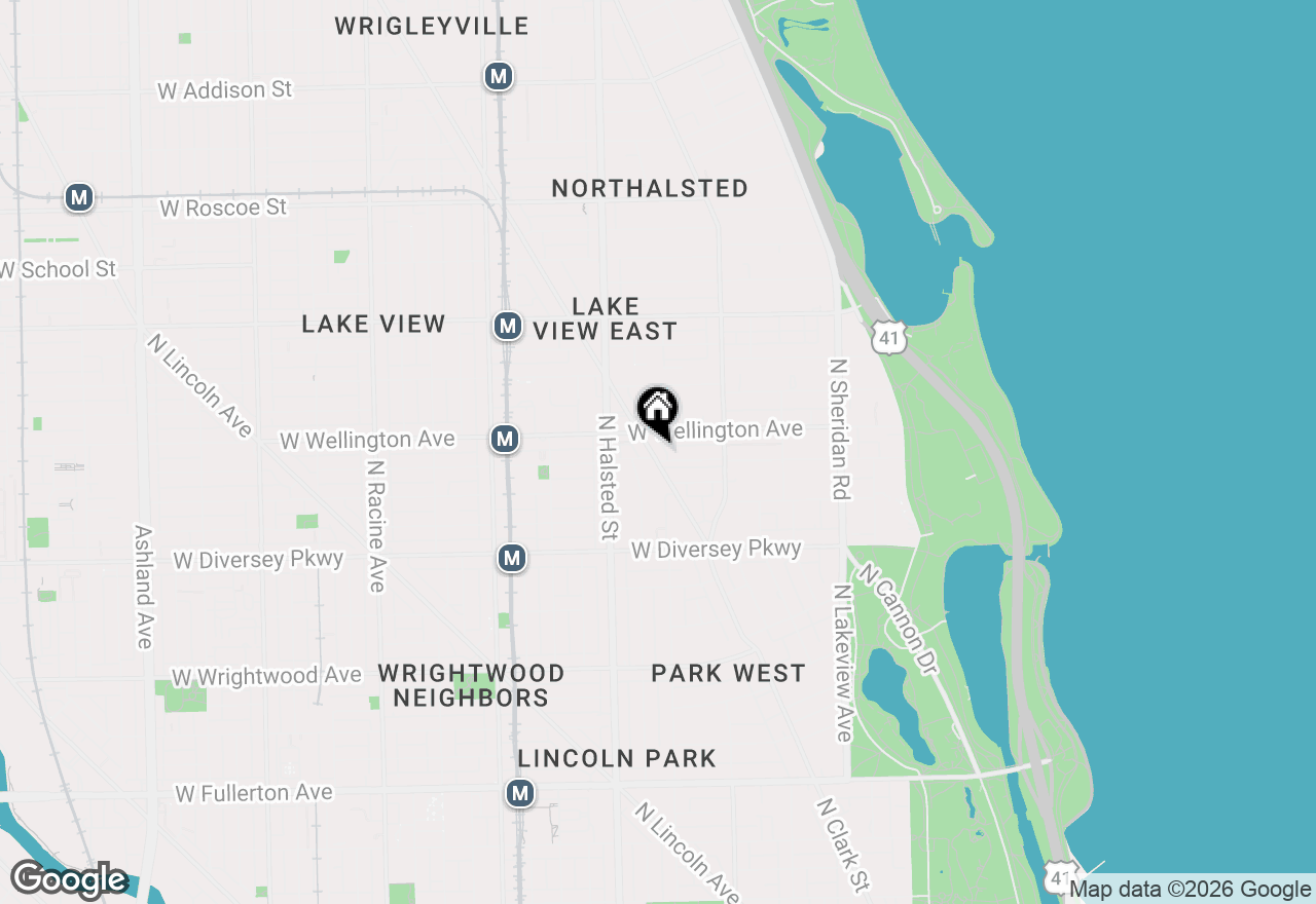 Map of 2935 N Clark Street #3S, Chicago, IL 60657