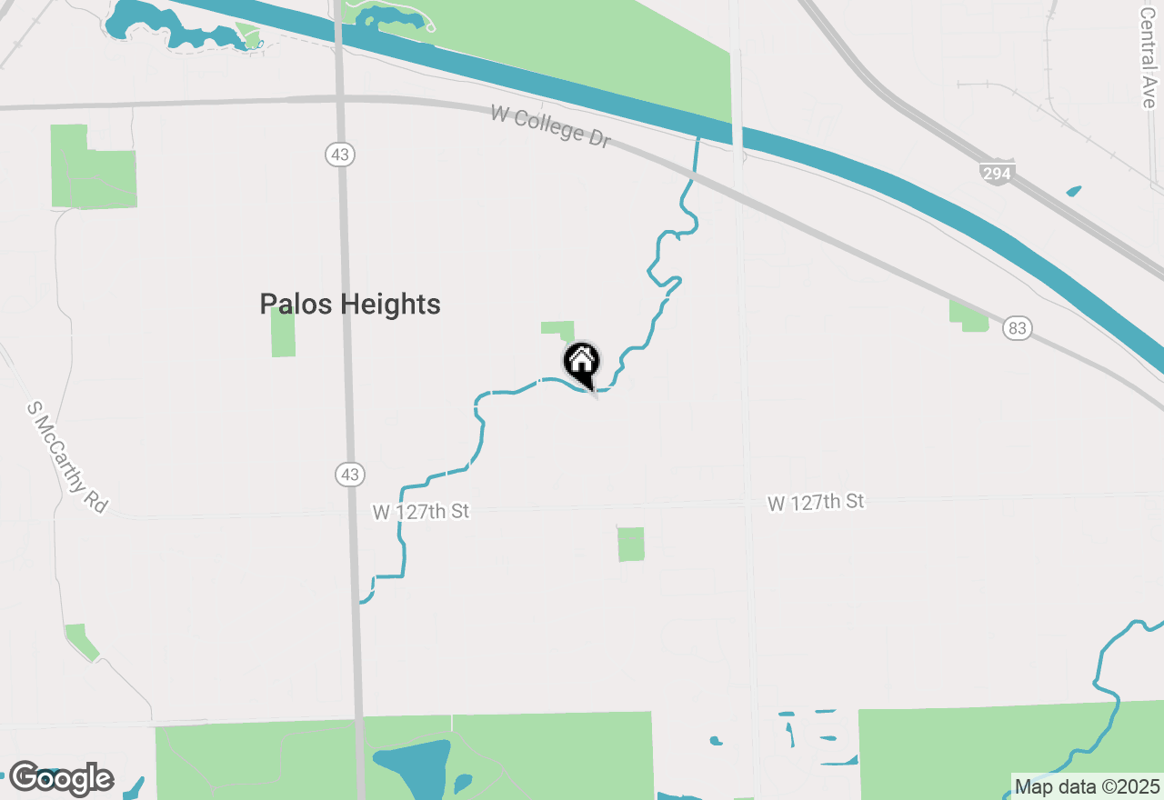 Map of 6709 W Menominee Parkway, Palos Heights, IL 60463
