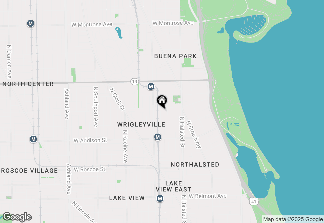 Map of 3755 N Wilton Avenue #3SE, Chicago, IL 60613