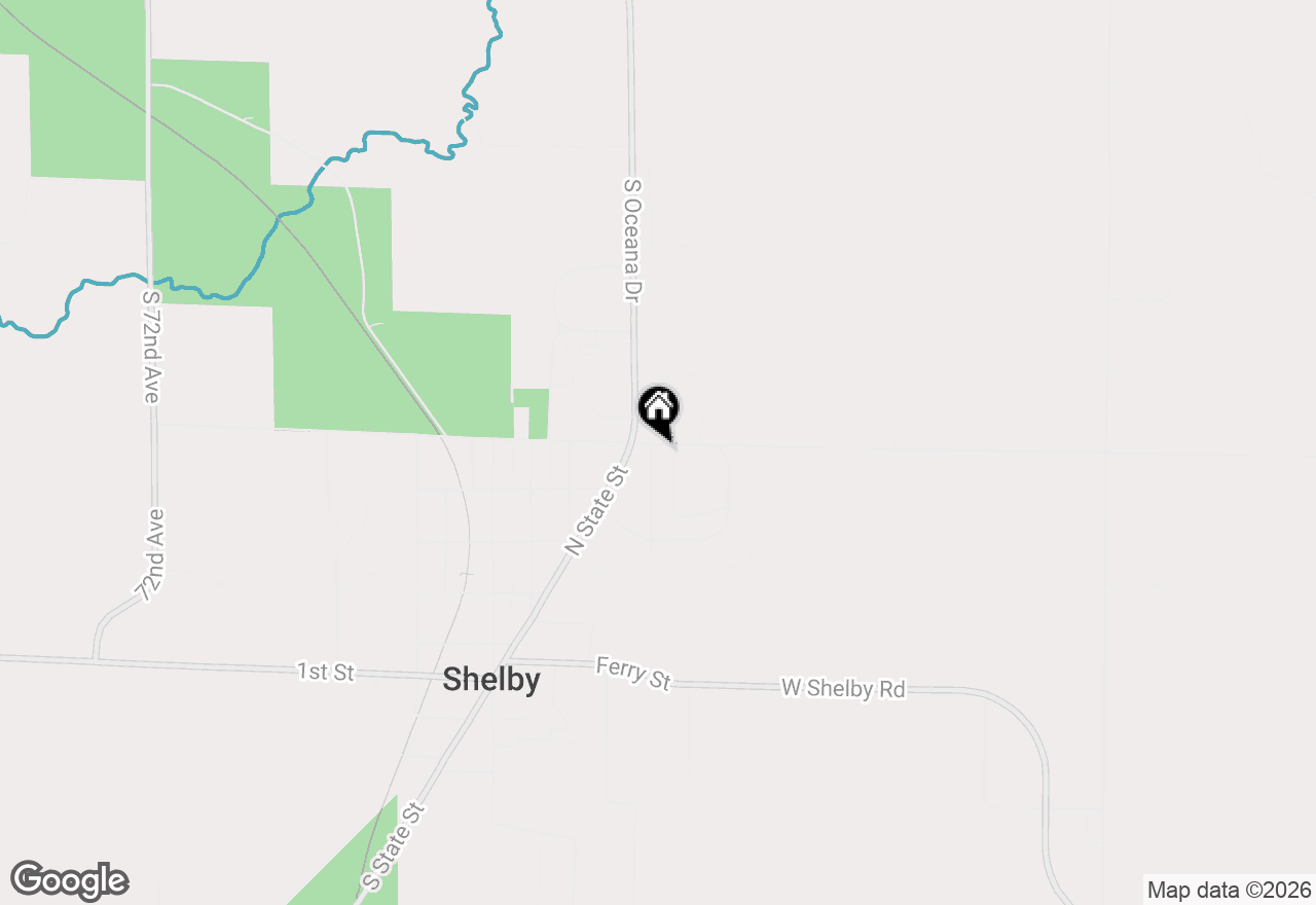 Map of 263 E 6th, Shelby, MI 49455