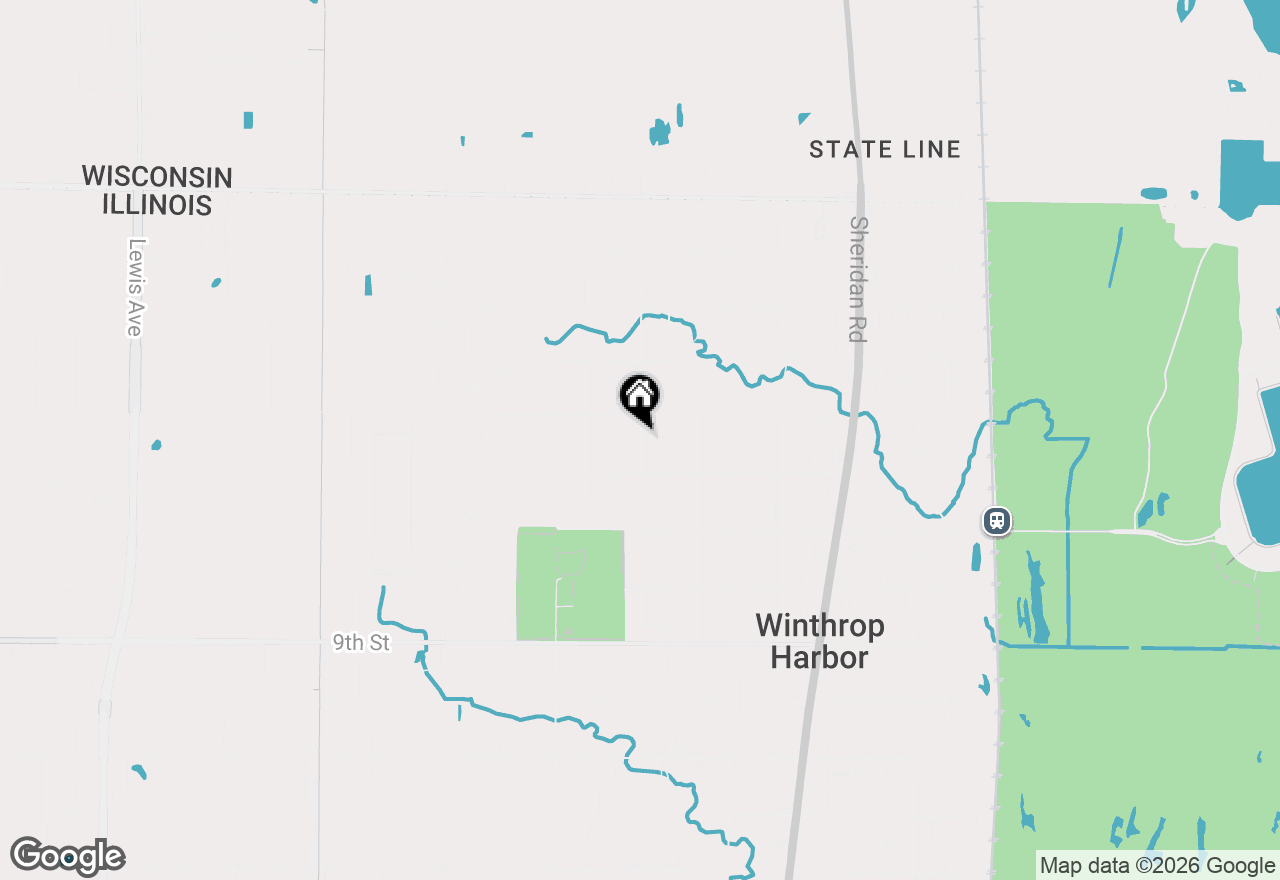 Map of 539 Thompson Avenue, Winthrop Harbor, IL 60096