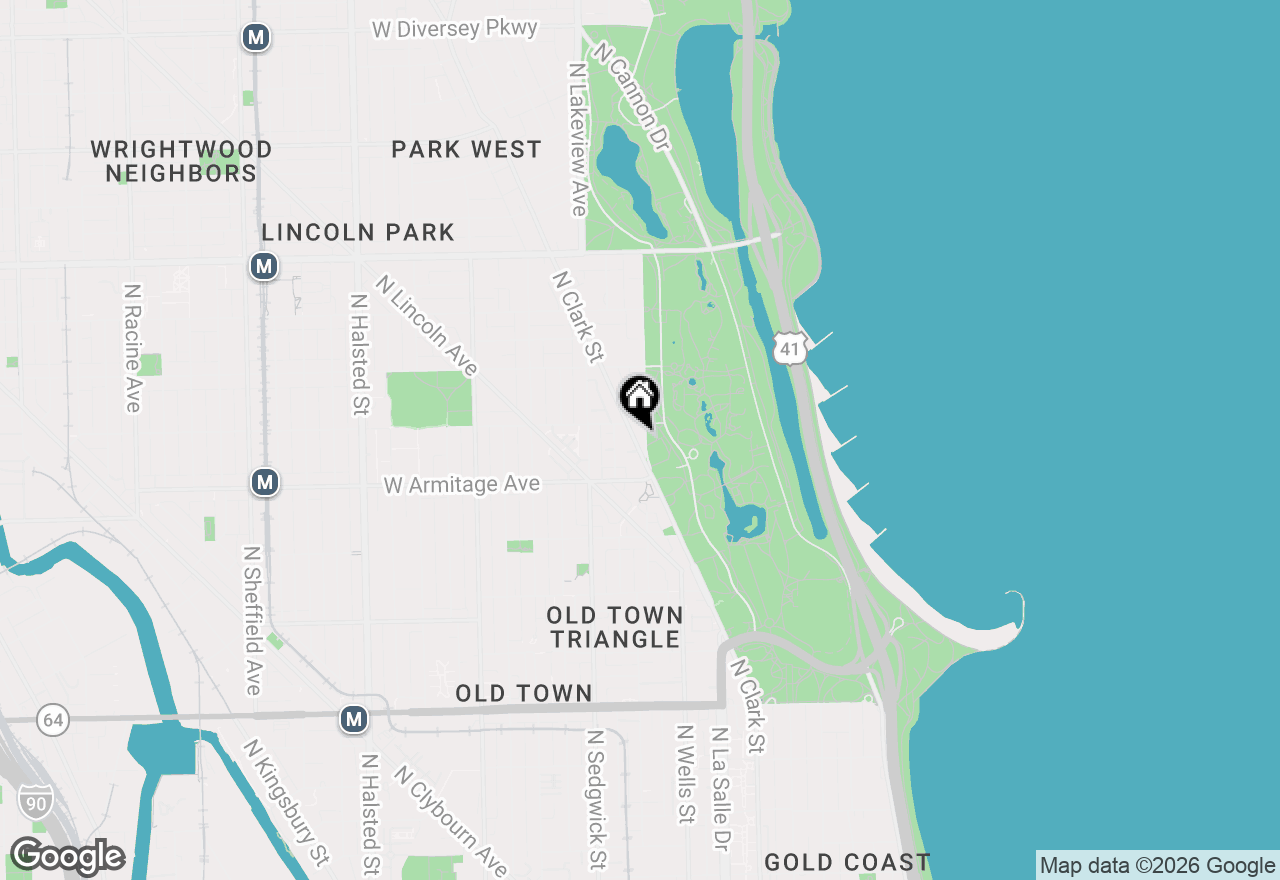Map of 2000 N Lincoln Park West #710, Chicago, IL 60614