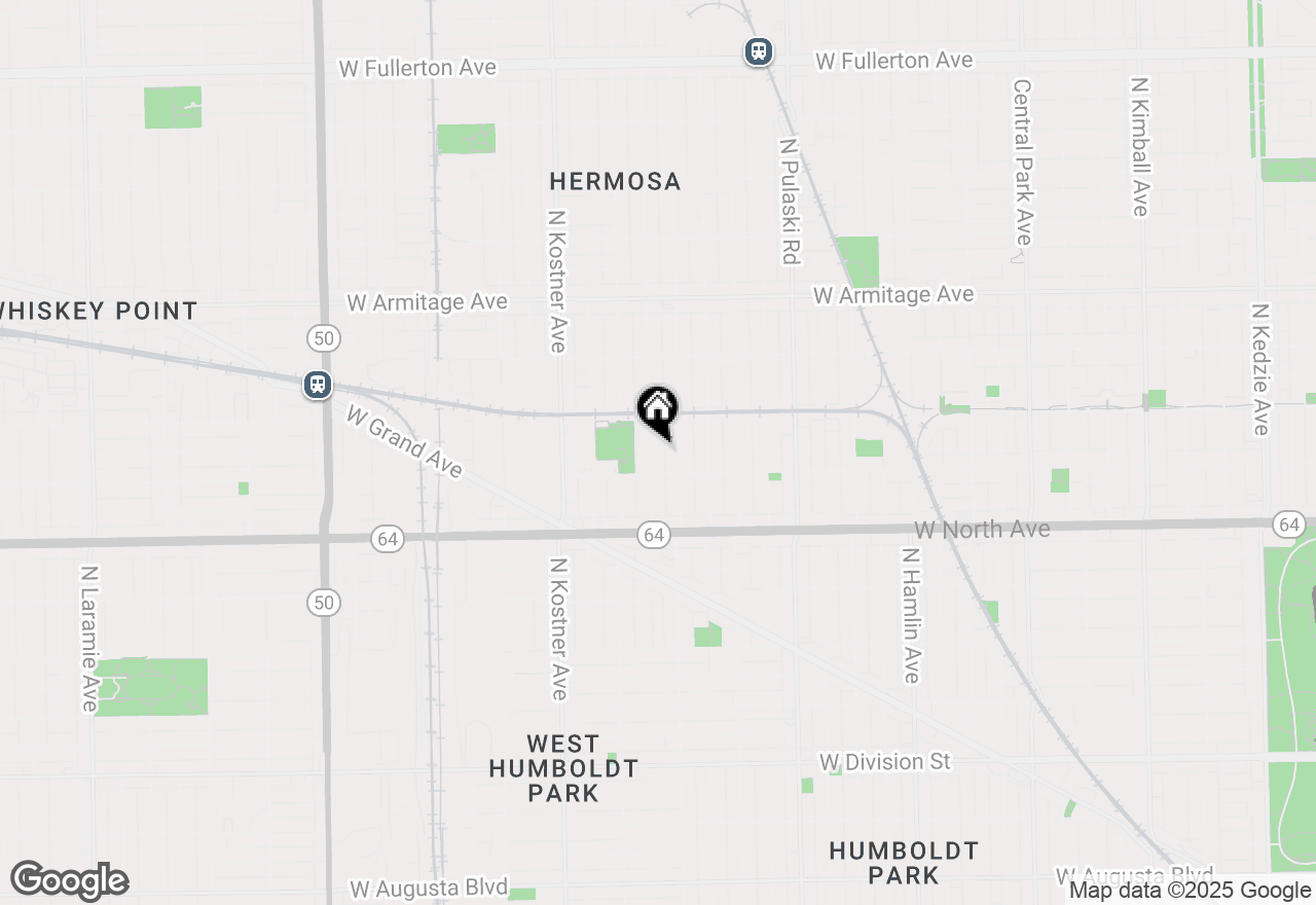 Map of 1721 N Tripp Avenue, Chicago, IL 60639