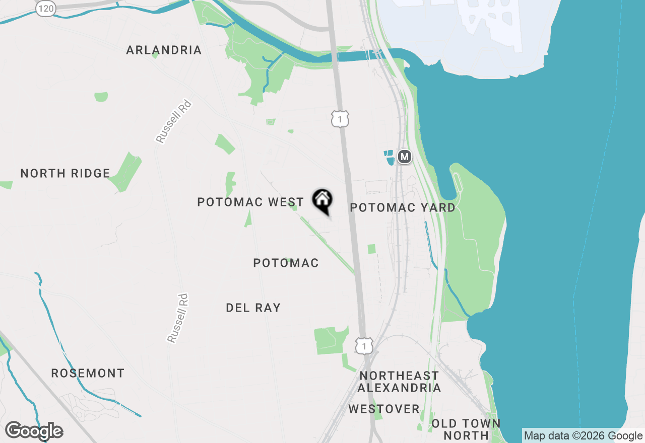Map of 329 Calvert Avenue, Alexandria, VA 22301