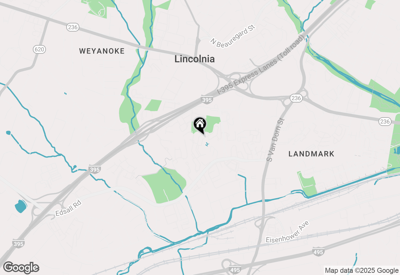 Map of 205 Yoakum Parkway #1625, Alexandria, VA 22304