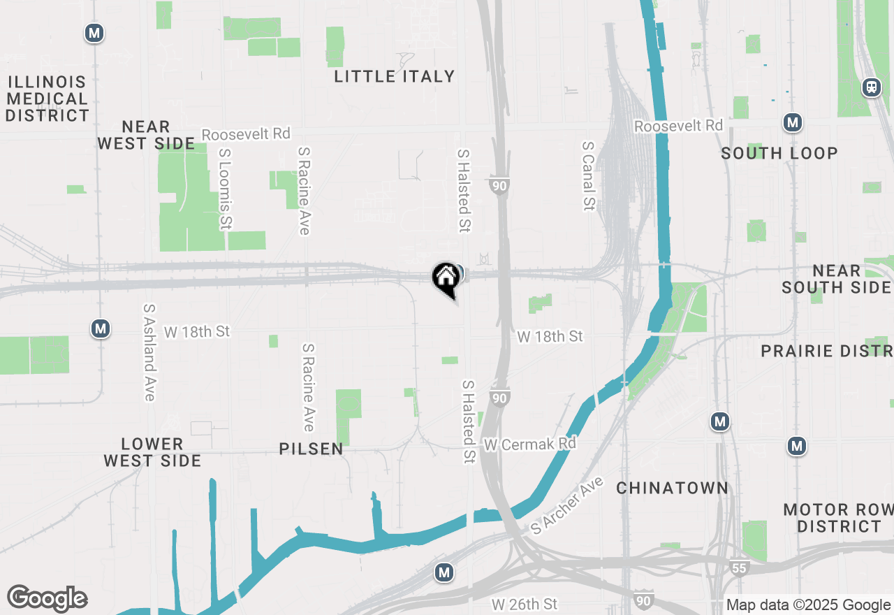 Map of 1702 S Newberry Avenue #2, Chicago, IL 60608