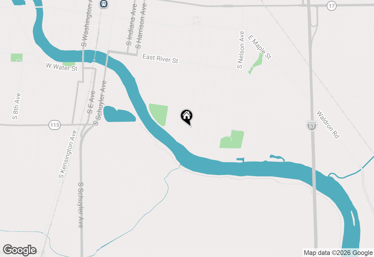 Map of 1134 S Myrtle Avenue, Kankakee, IL 60901