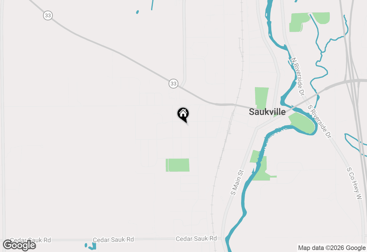 Map of 204 Judge Dr, Saukville, WI 53080