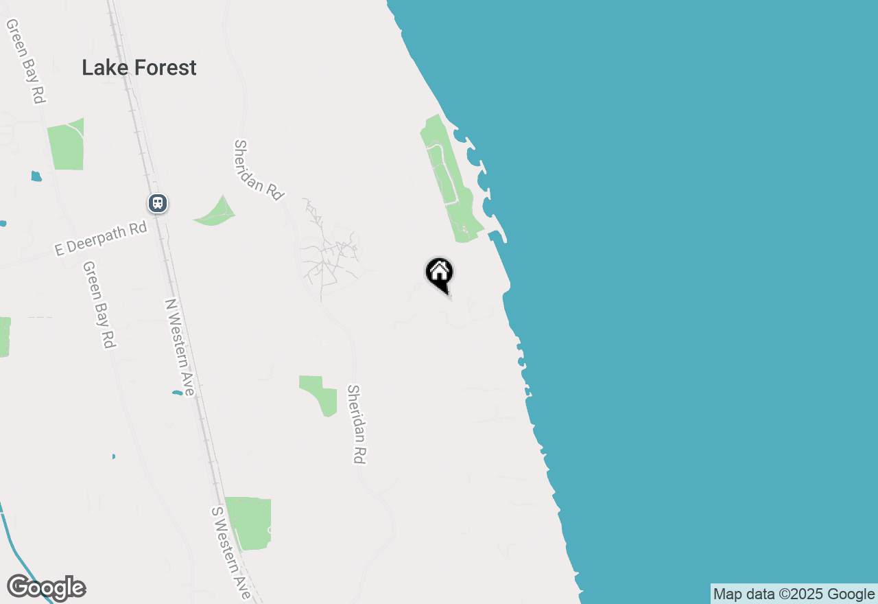 Map of 533 N Mayflower Road #D, Lake Forest, IL 60045