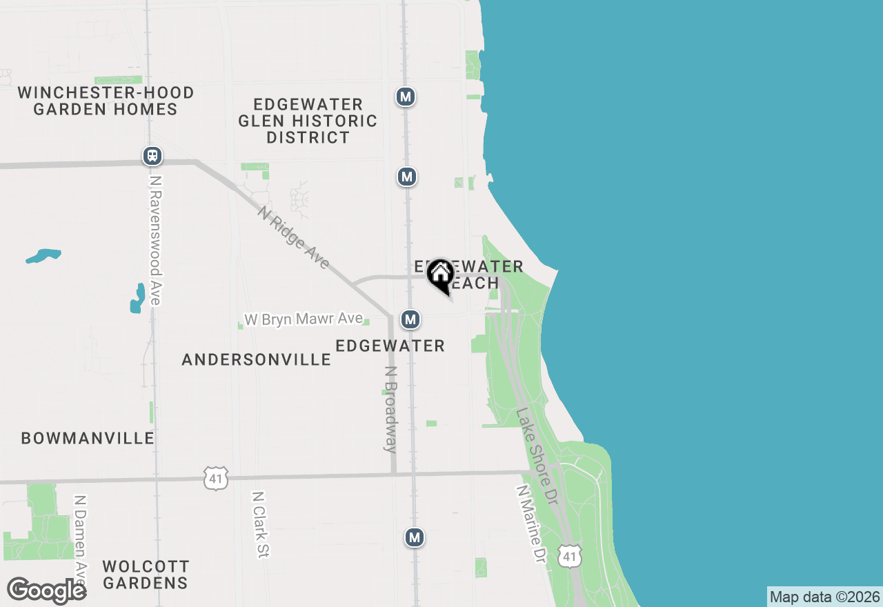 Map of 5616 N Kenmore Avenue #5C, Chicago, IL 60660