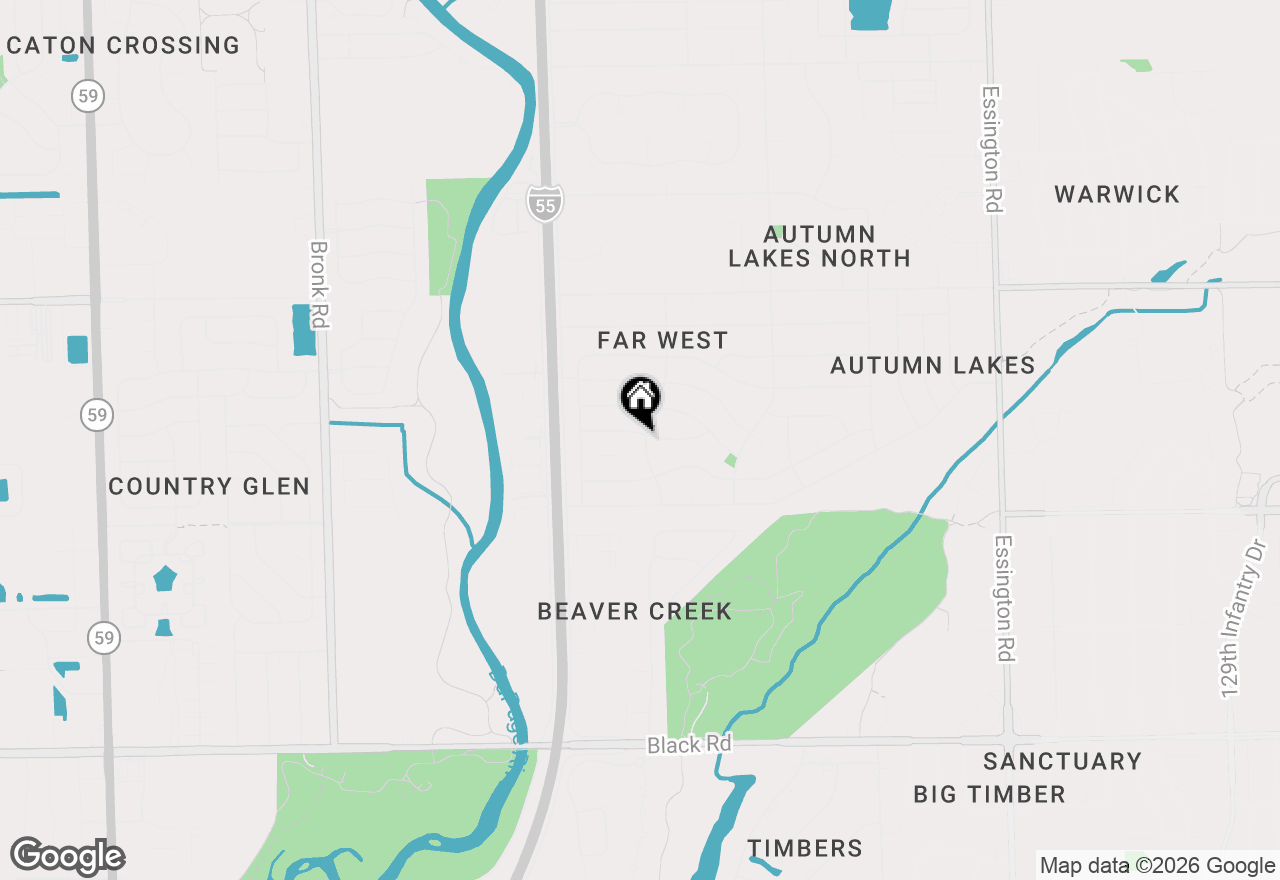 Map of 1337 Raymond Street, Joliet, IL 60431