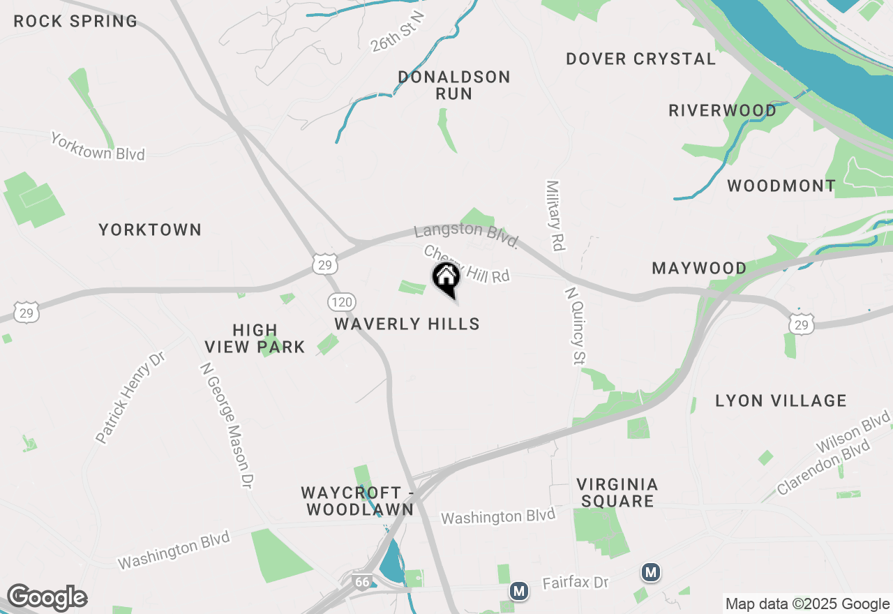 Map of 2010 N Upton Street, Arlington, VA 22207