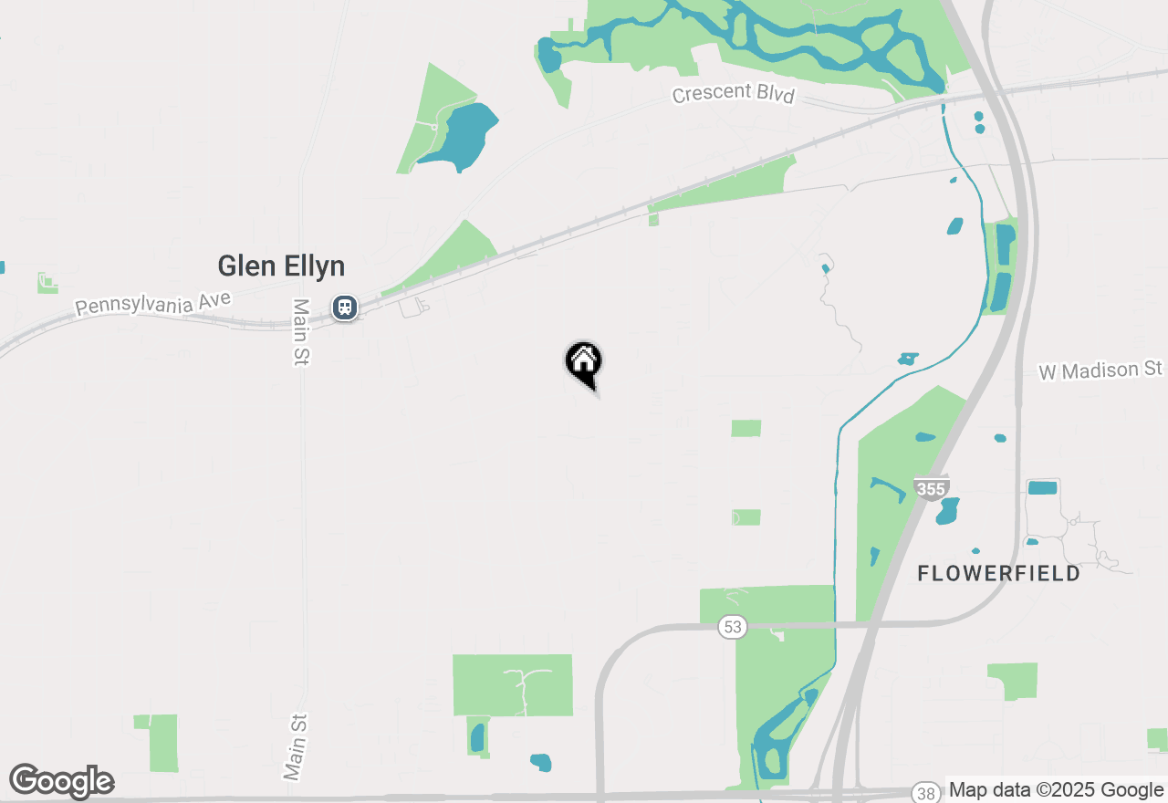 Map of 789 Hill Avenue, Glen Ellyn, IL 60137