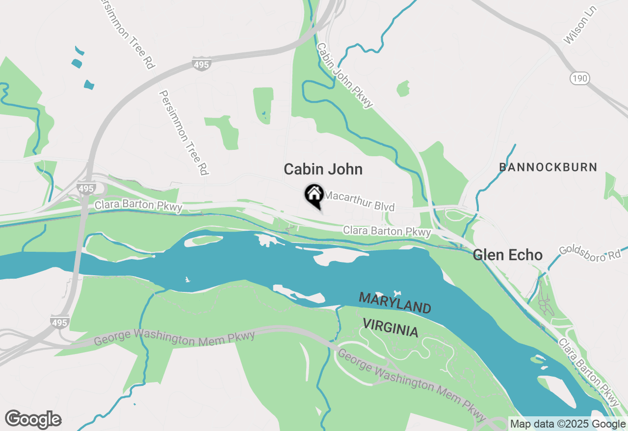 Map of 6430 Wishbone Terrace, Cabin John, MD 20818