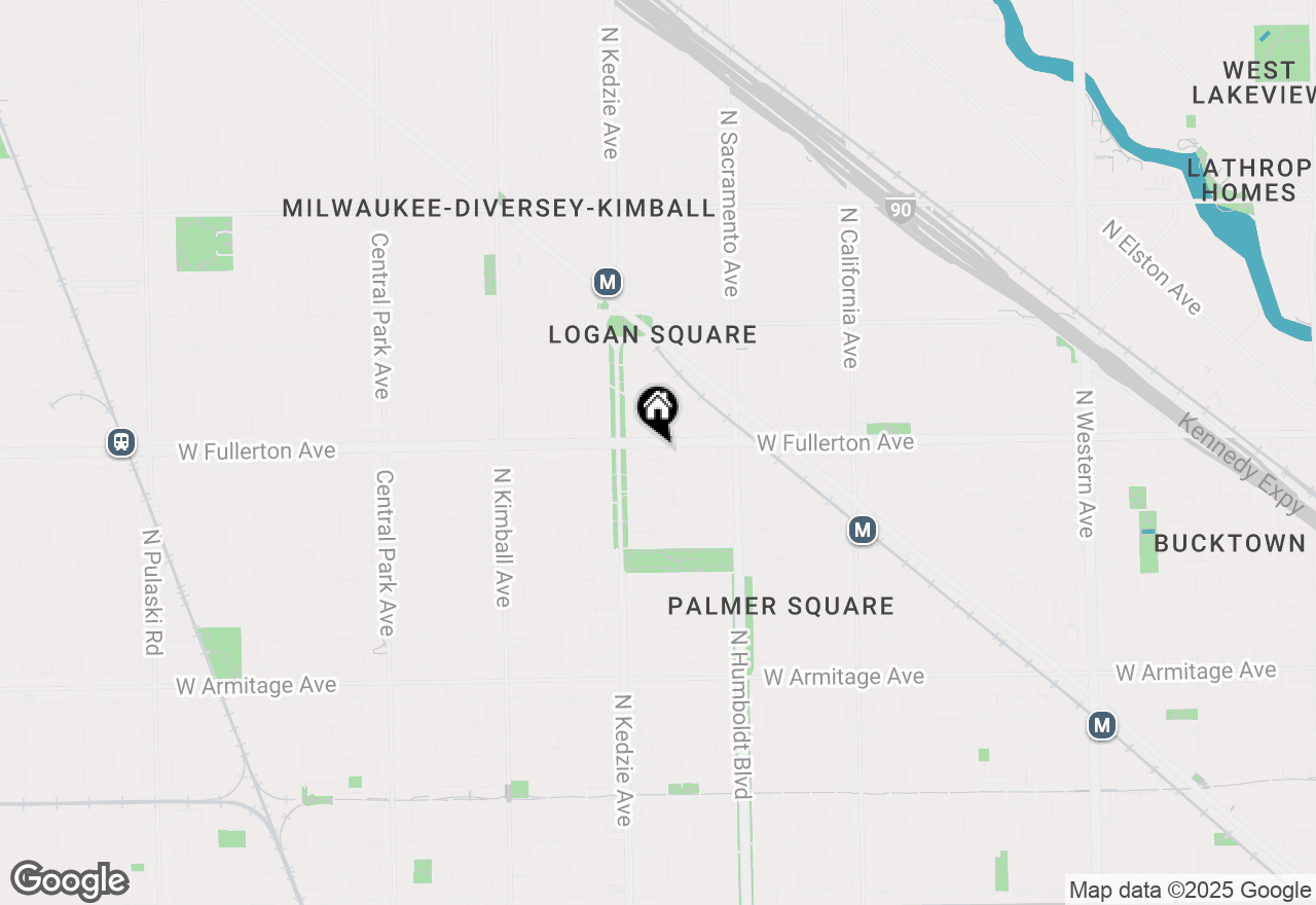 Map of 3125 W Fullerton Avenue #207, Chicago, IL 60647