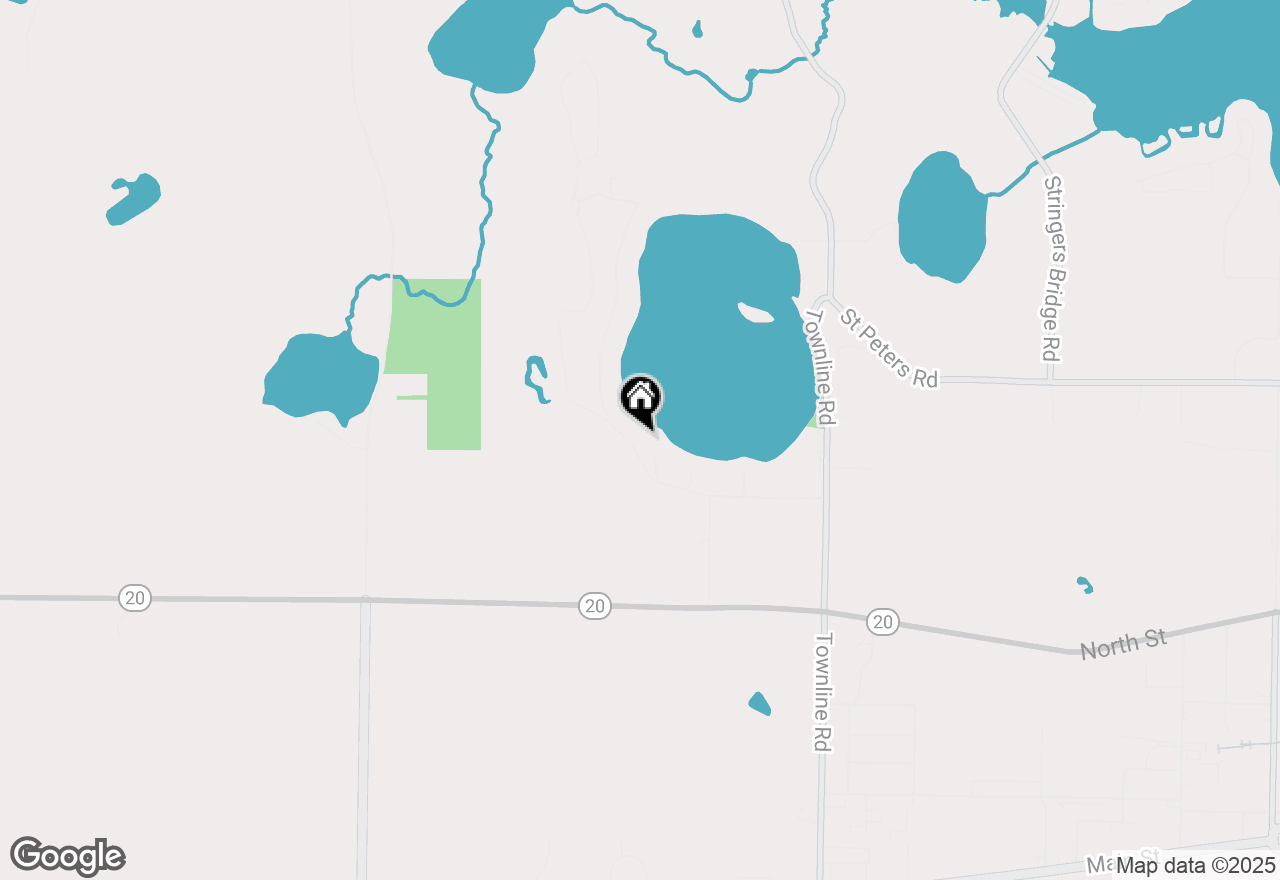 Map of N8458 Booth Lake Heights Rd, East Troy, WI 53120