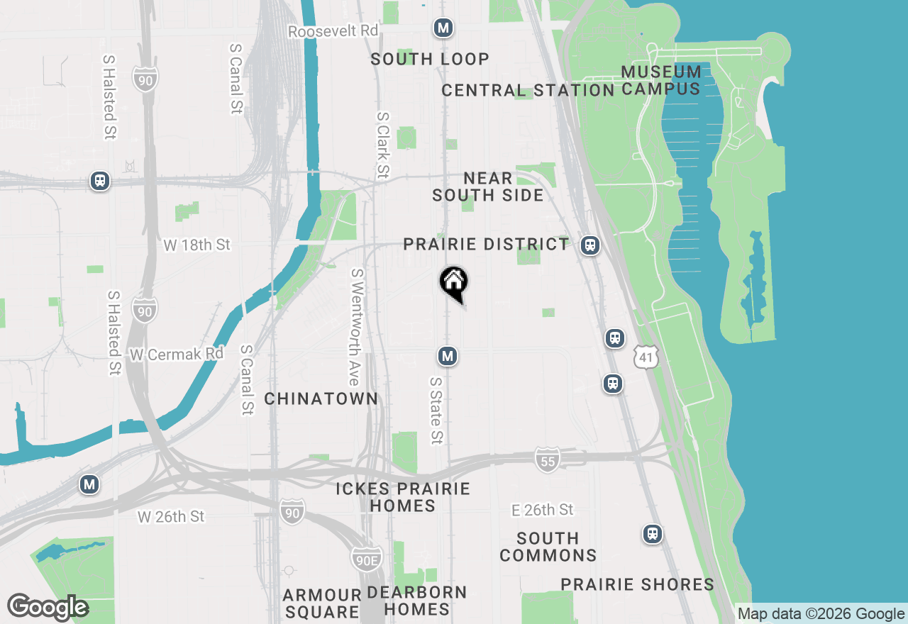 Map of 2024 S Wabash Avenue #504, Chicago, IL 60616