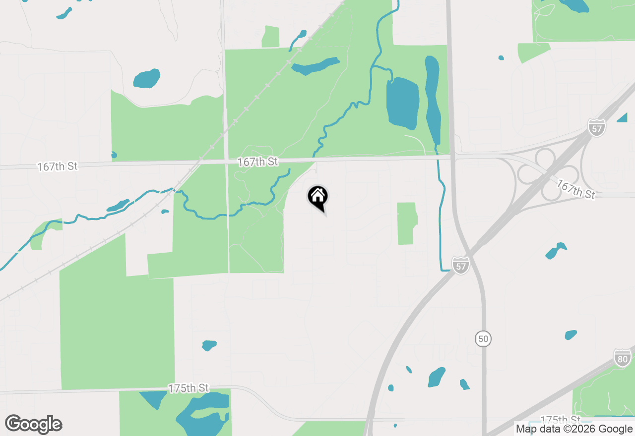 Map of 5257 169th Place, Oak Forest, IL 60452