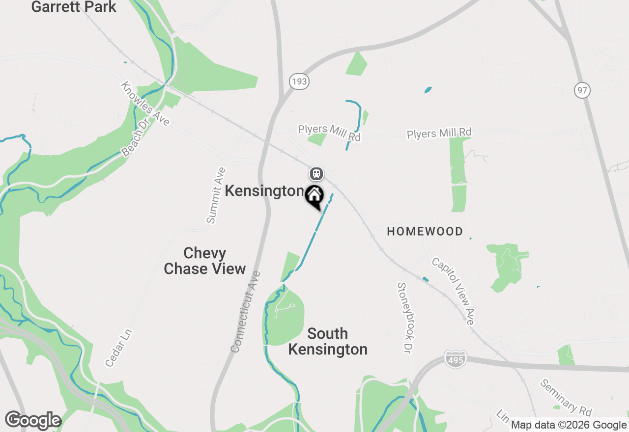 Map of 10206 Kensington Parkway, Kensington, MD 20895