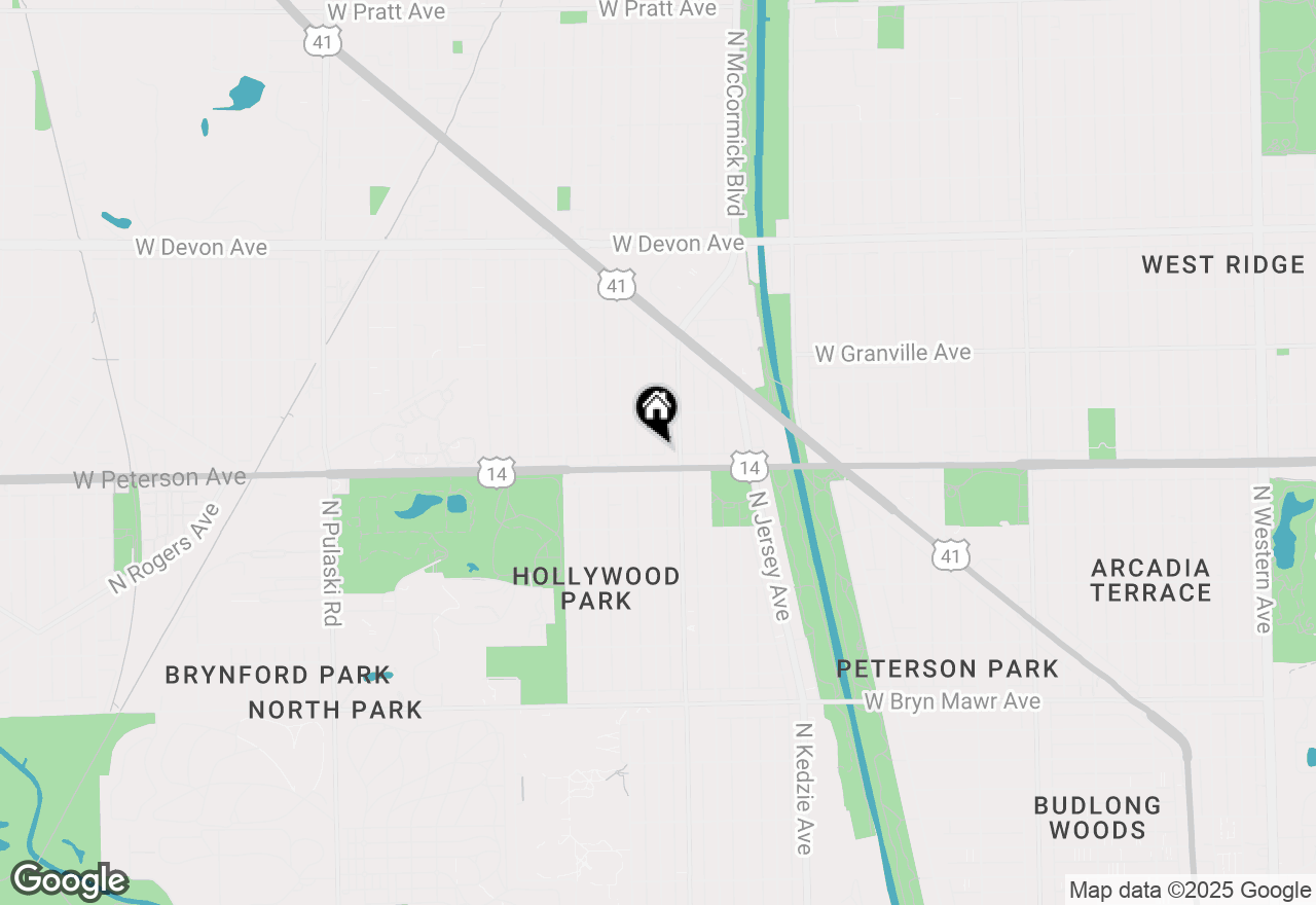 Map of 6017 N Bernard Street, Chicago, IL 60659