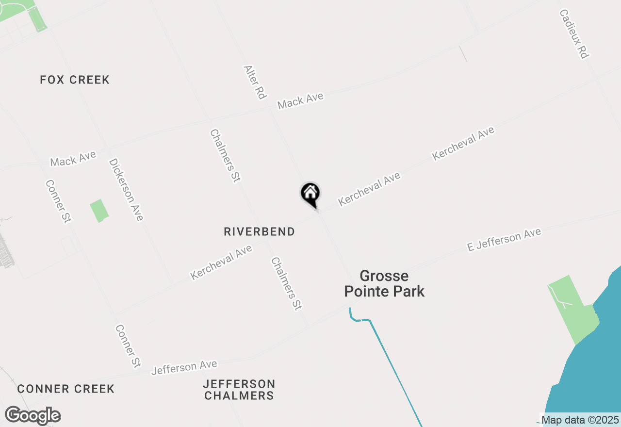 Map of 14801 Kercheval Street, Detroit, MI 48215