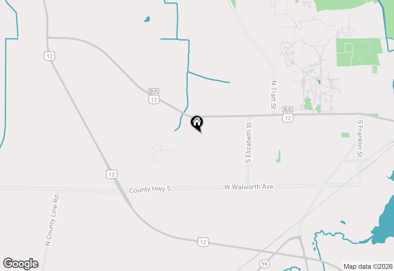 Map of 1584 Meadowview Ct, Whitewater, WI 53190