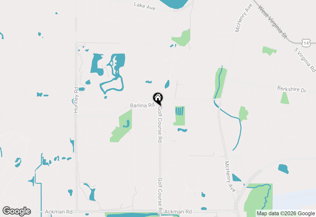 Map of 836 Golf Course Road, Crystal Lake, IL 60014