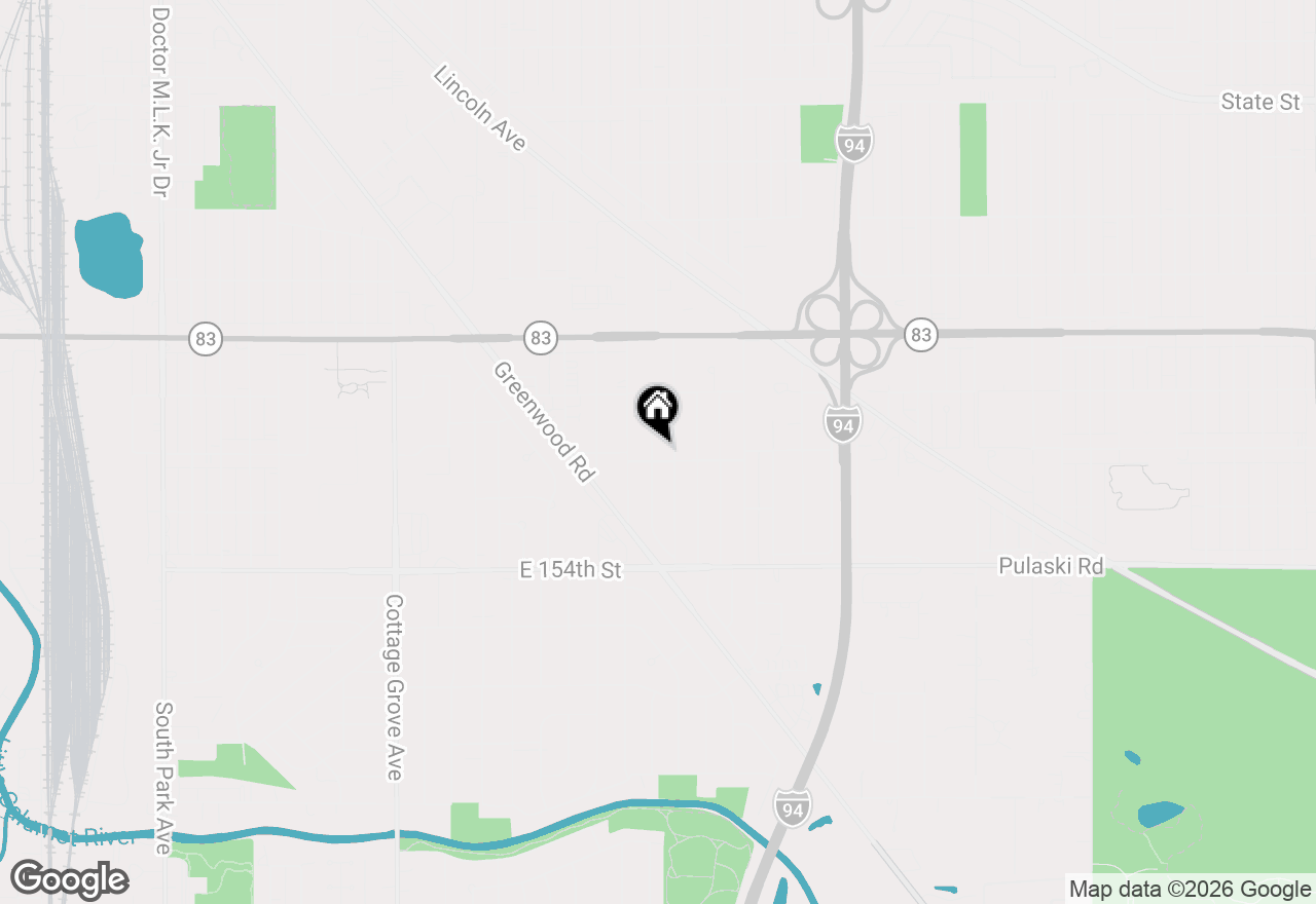 Map of 15147 Hastings Drive, Dolton, IL 60419