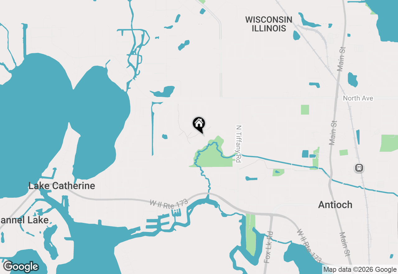 Map of 871 Tiffany Farms Road, Antioch, IL 60002
