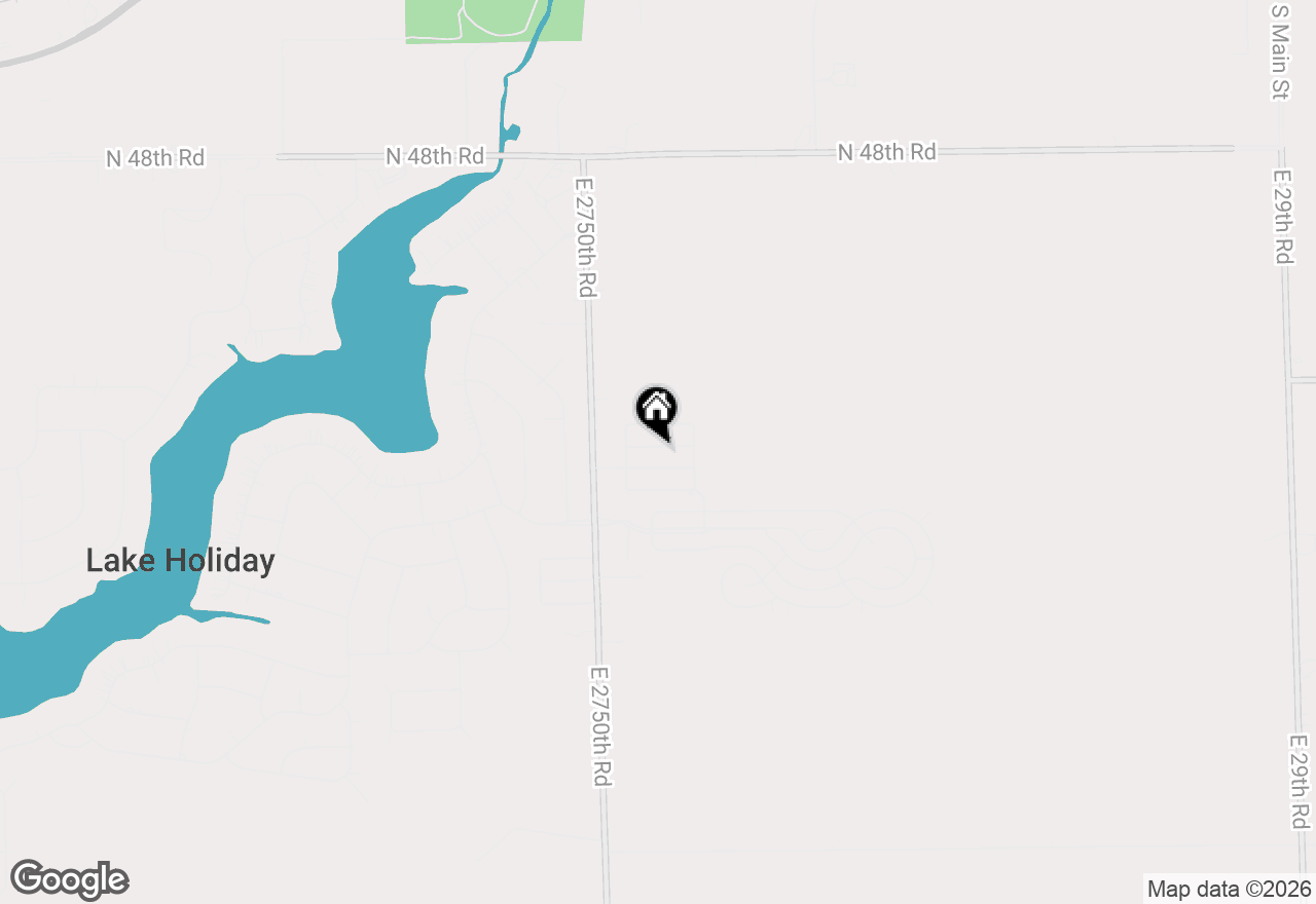 Map of 93 Oak Avenue, Sandwich, IL 60548