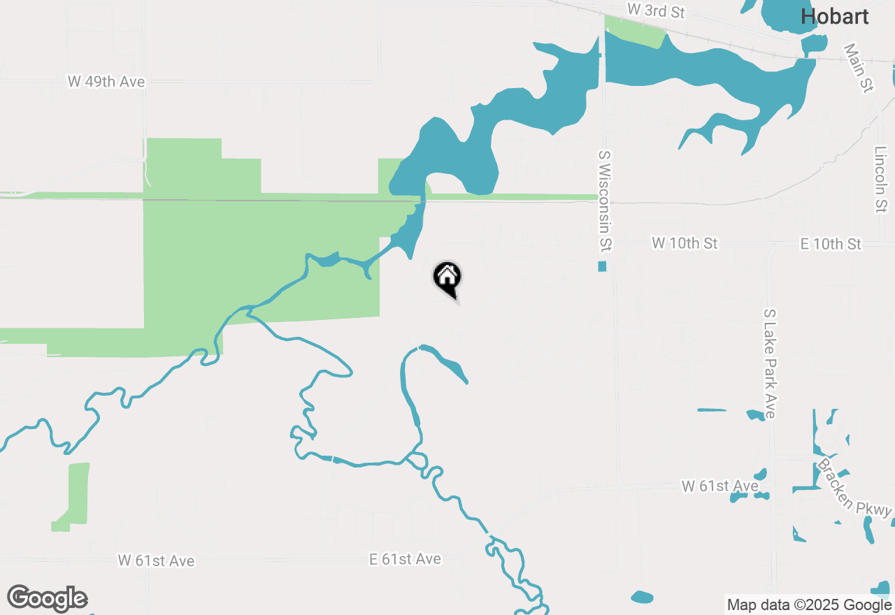 Map of 1603 W 11th Place, Hobart, IN 46342