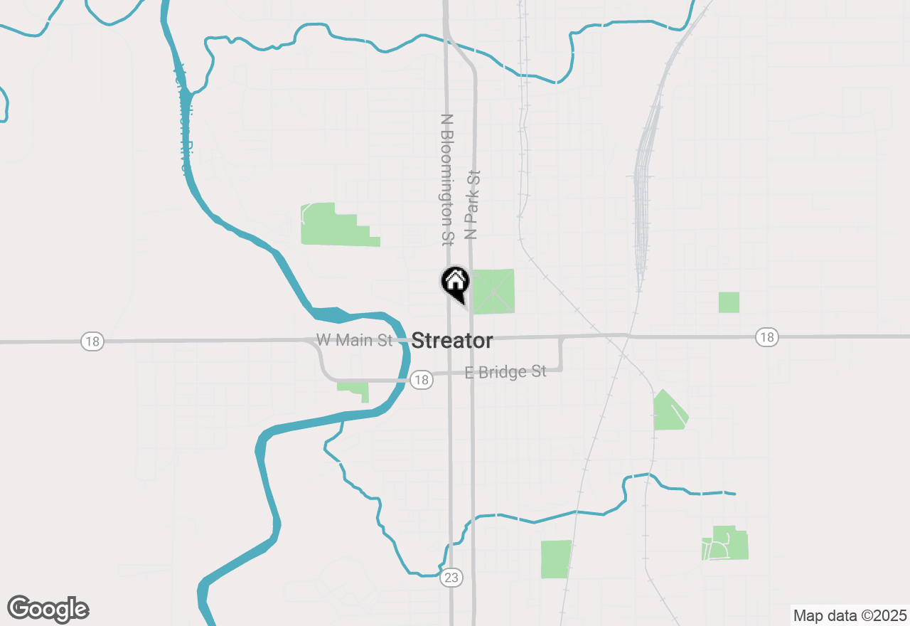 Map of 110 E Hickory Street, Streator, IL 61364