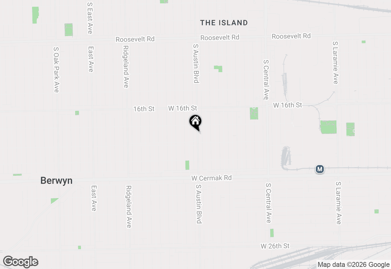 Map of 1824 S Austin Boulevard, Cicero, IL 60804