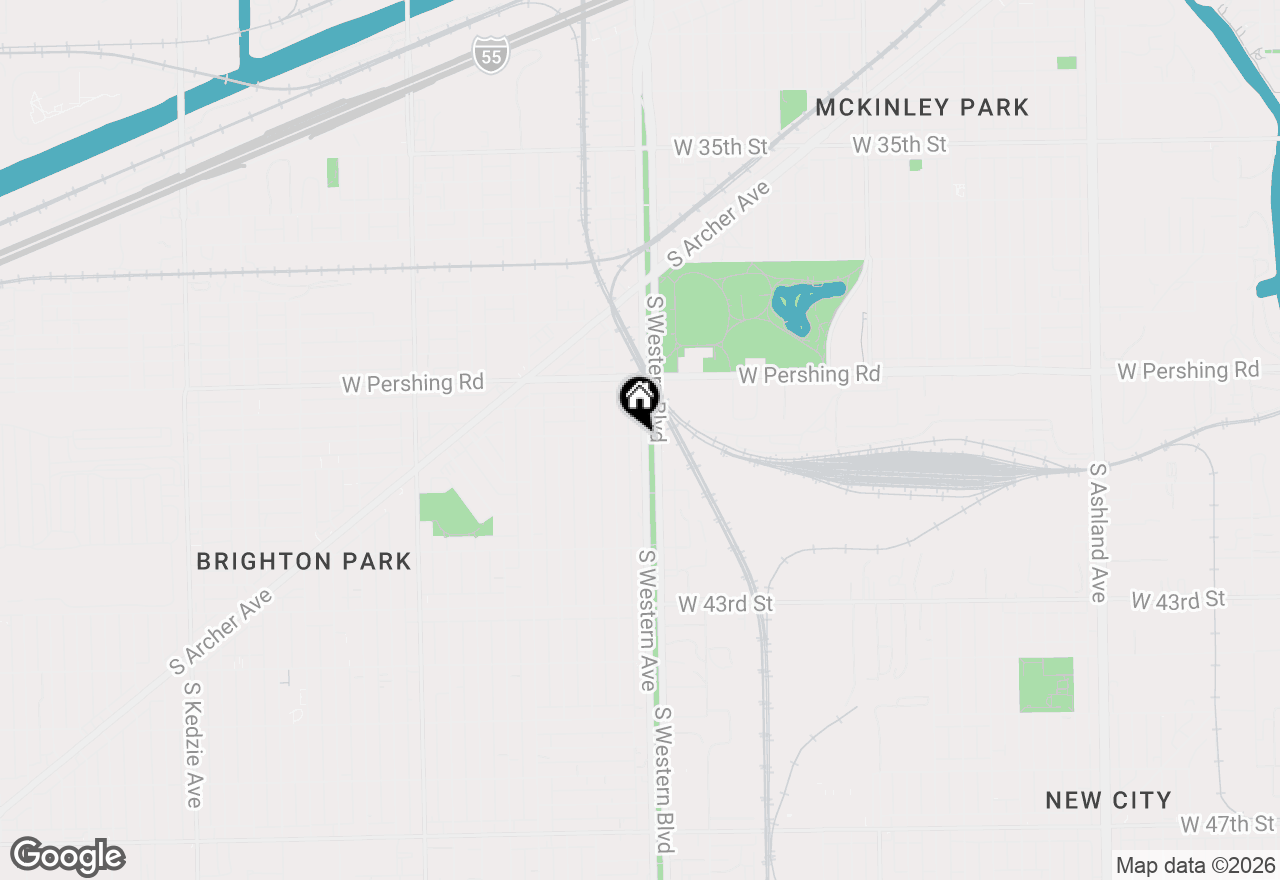 Map of 4002 S Western Avenue #2, Chicago, IL 60609