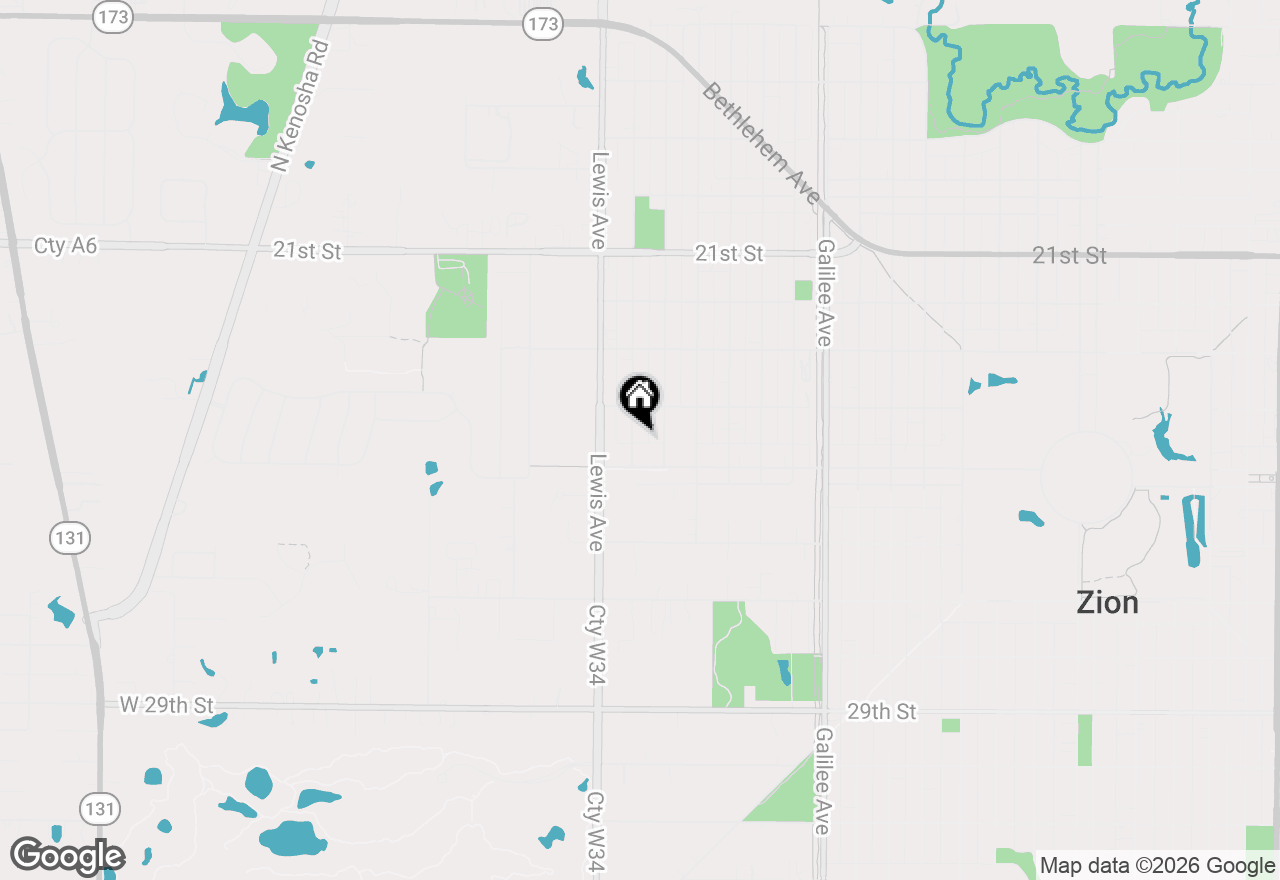 Map of 2413 Joppa Avenue, Zion, IL 60099