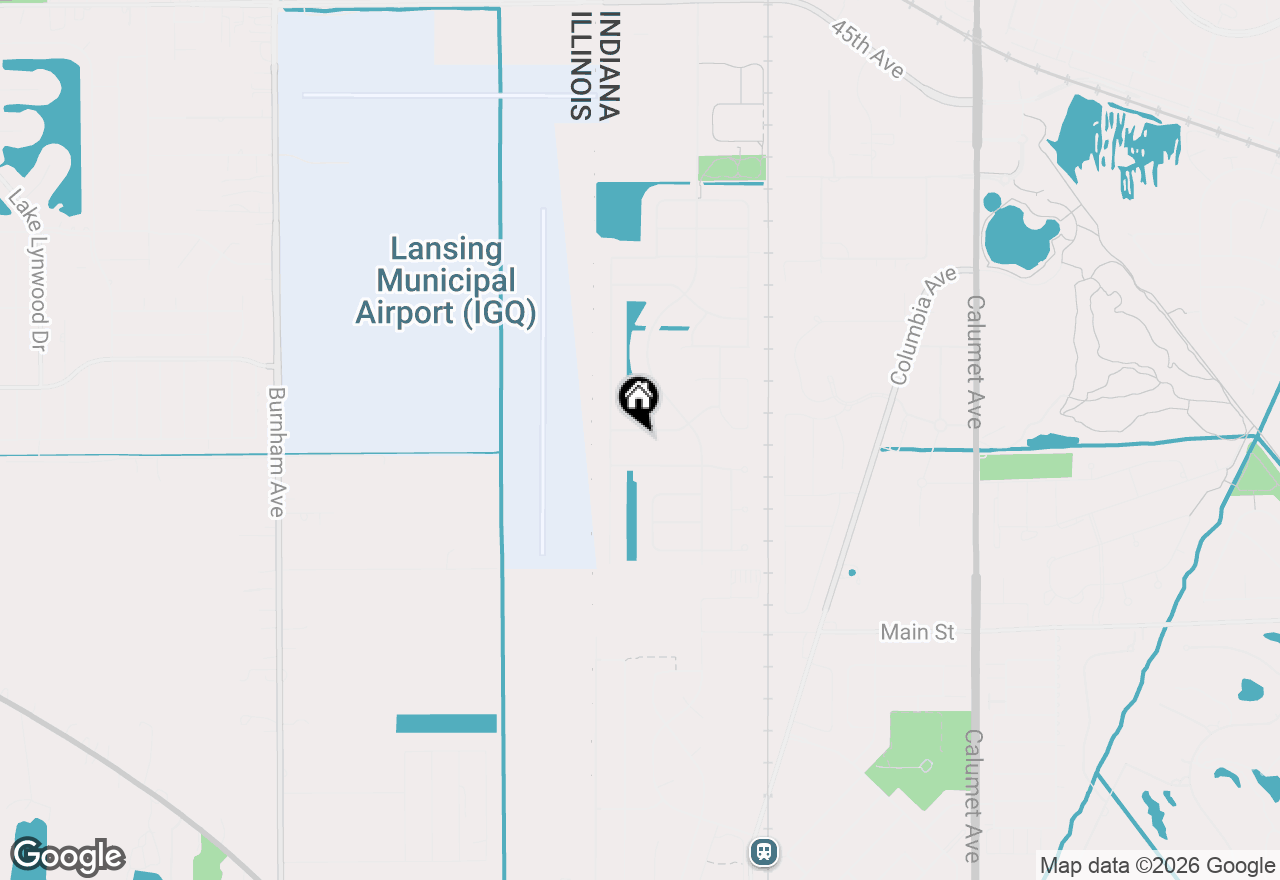 Map of 108 Exeter Road, Munster, IN 46321