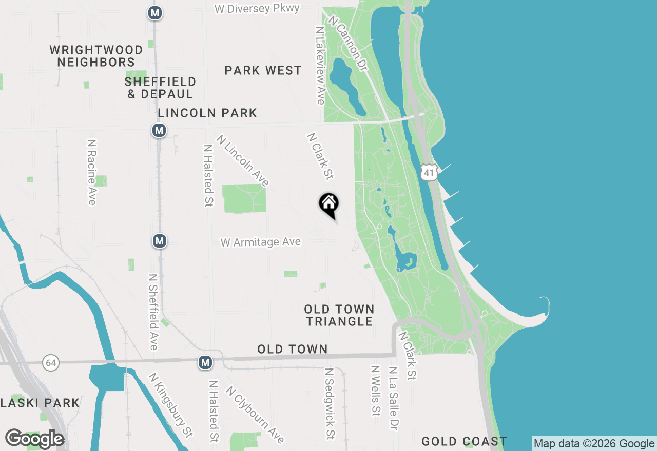 Map of 2031 N Sedgwick Street, Chicago, IL 60614