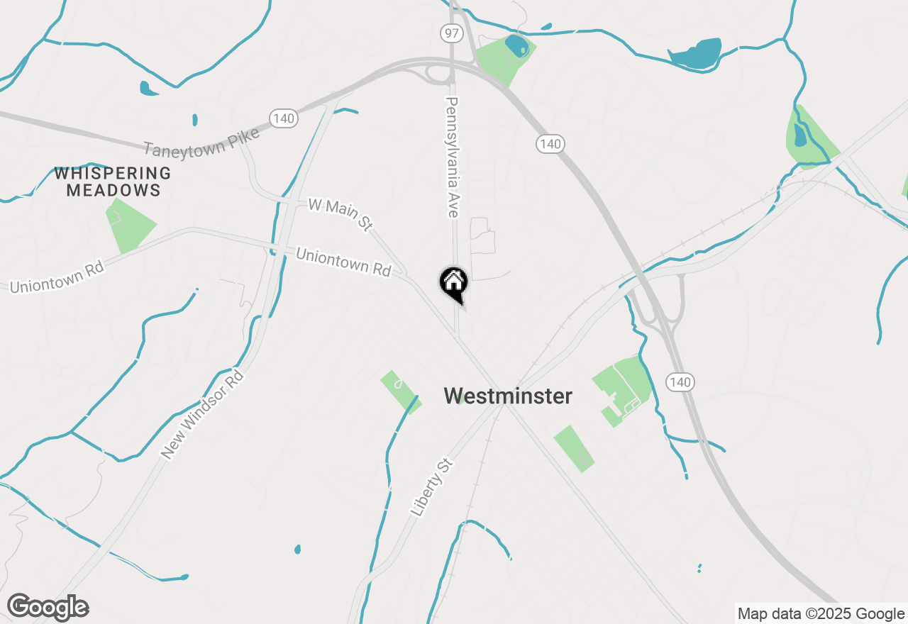 Map of 45 Pennsylvania Avenue, Westminster, MD 21157