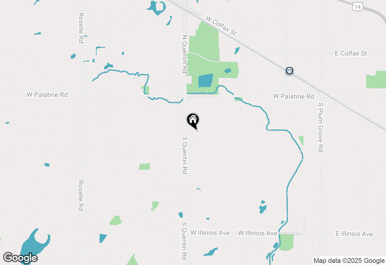 Map of 731 W Kenilworth Avenue, Palatine, IL 60067