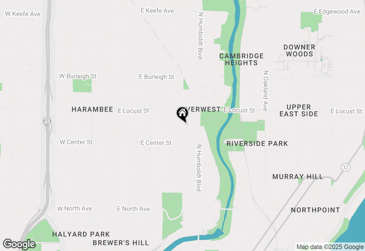 Map of 2805 N Bremen St, Milwaukee, WI 53212