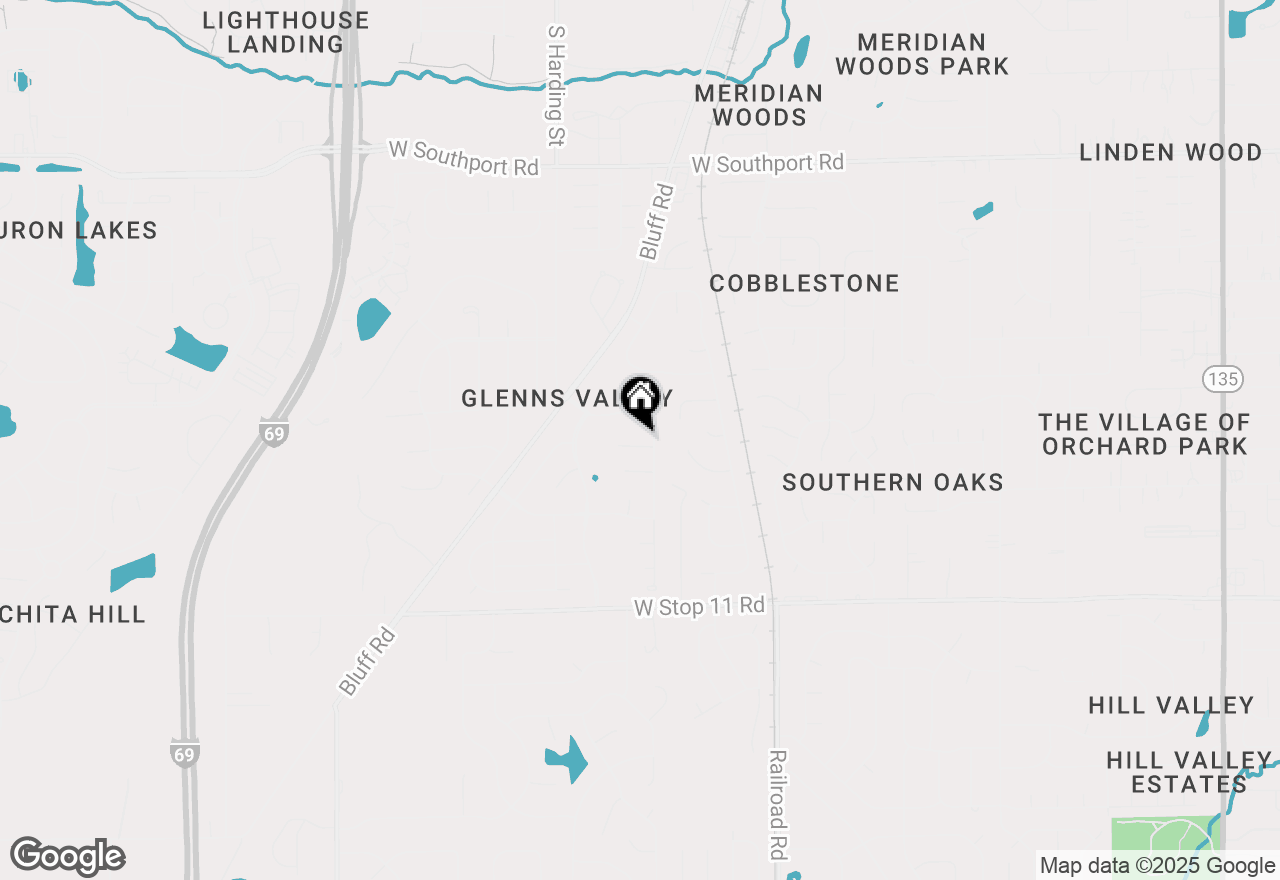 Map of 1354 Malone Court, Indianapolis, IN 46217