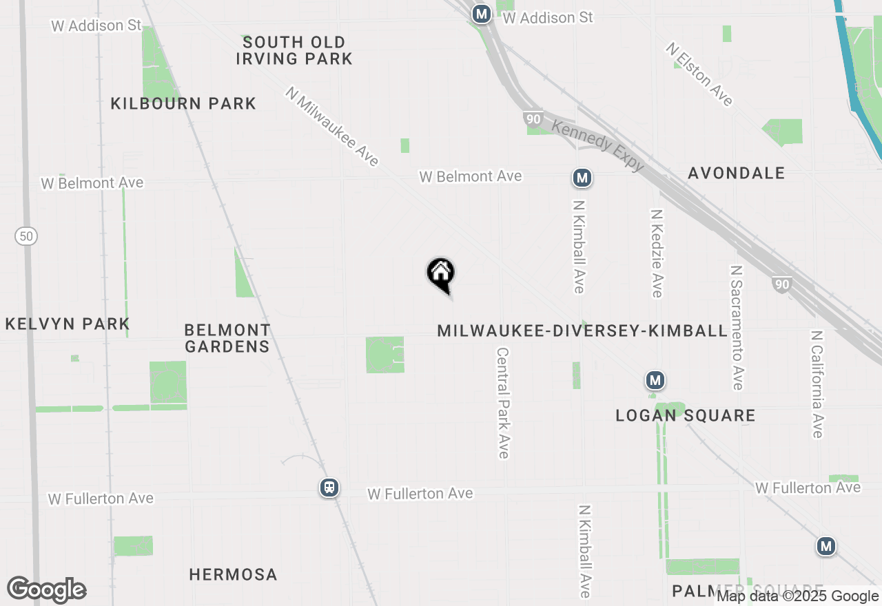 Map of 2848-50 N Ridgeway Avenue, Chicago, IL 60618