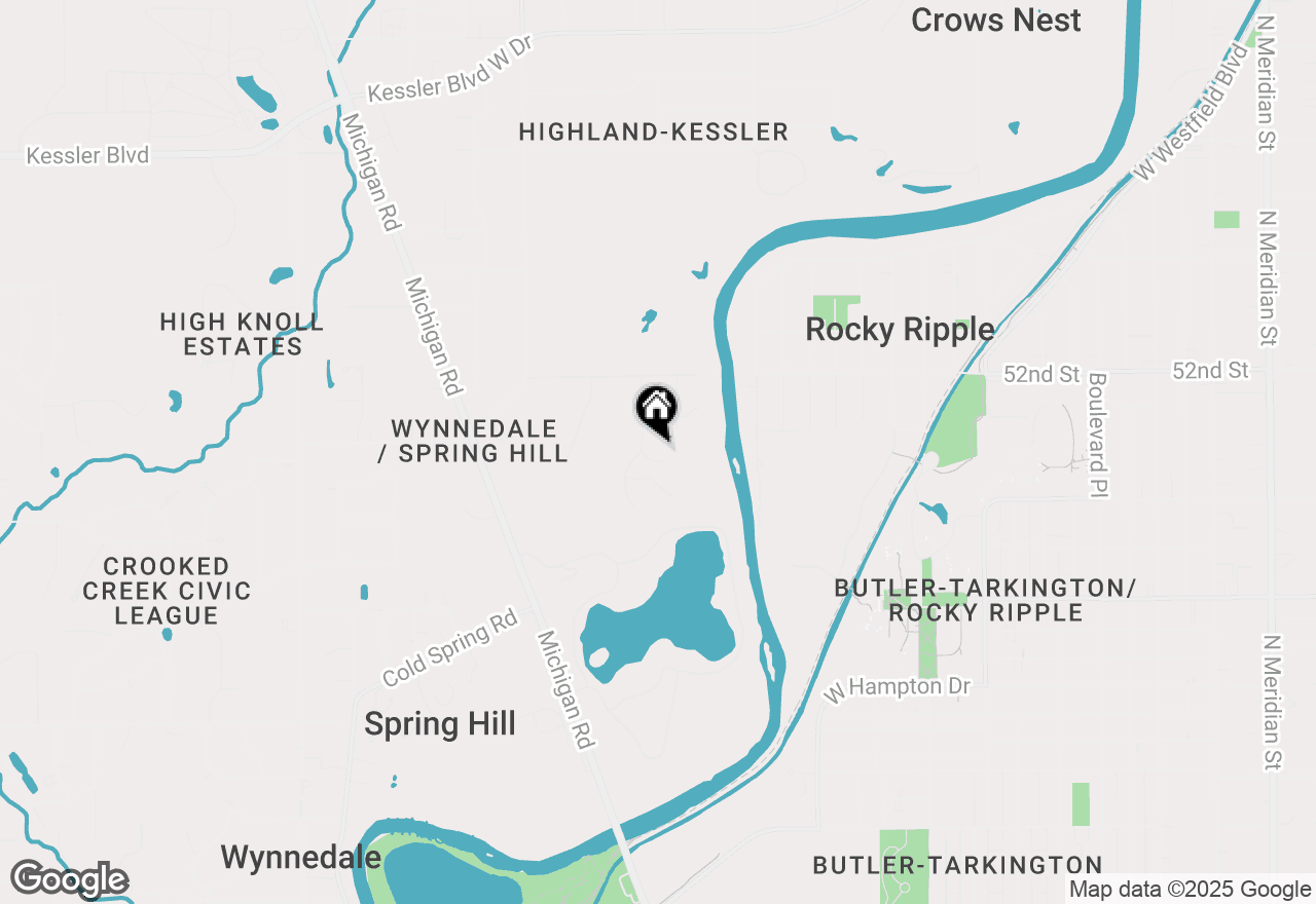Map of 5001 Buttonwood Crescent, Indianapolis, IN 46228