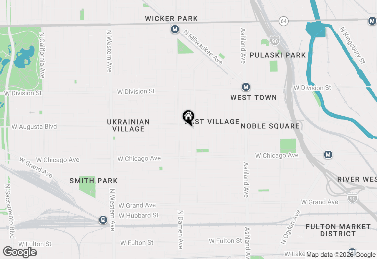 Map of 941 N Winchester Avenue #2, Chicago, IL 60622