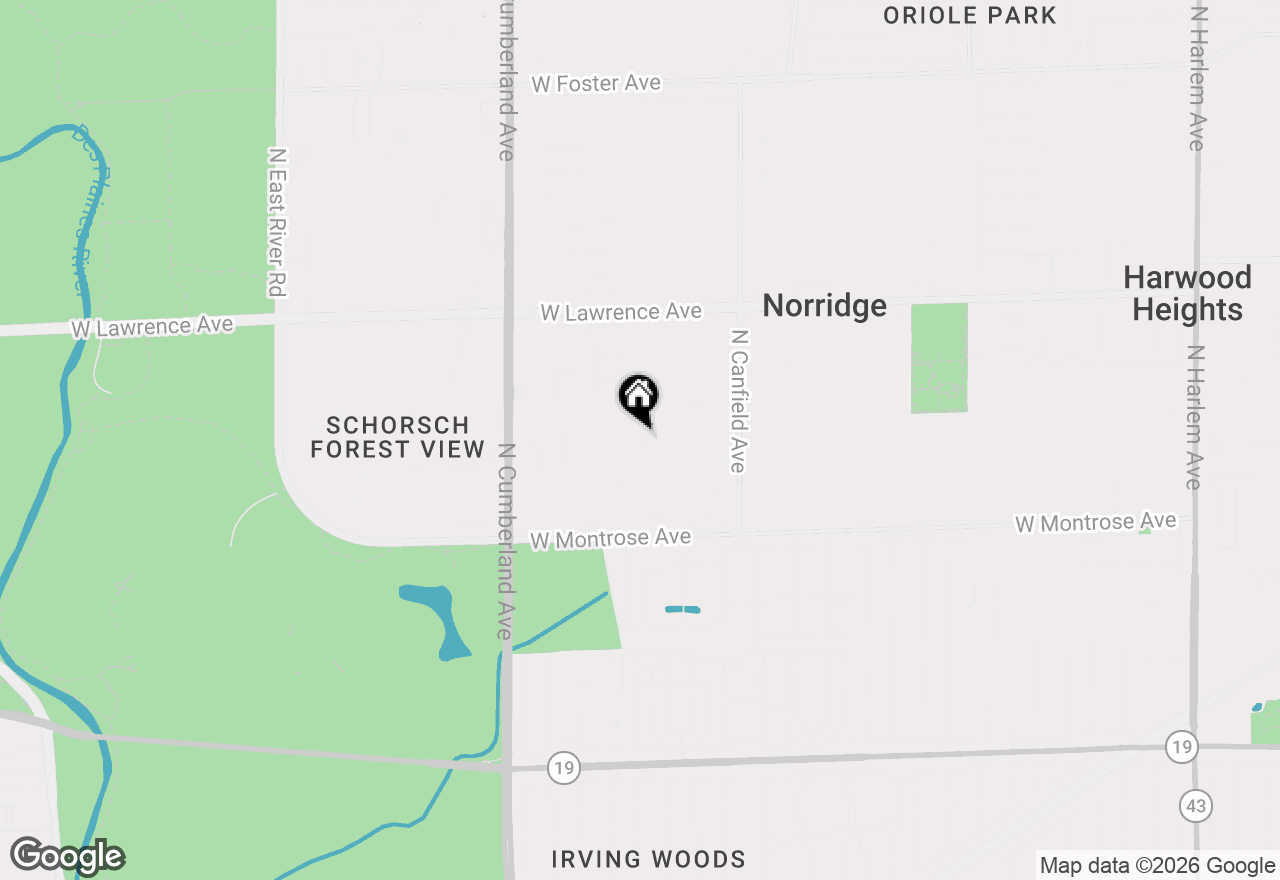 Map of 8124 W Courtland Avenue, Norridge, IL 60706