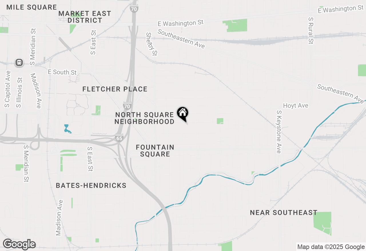 Map of 831 Laurel Street, Indianapolis, IN 46203