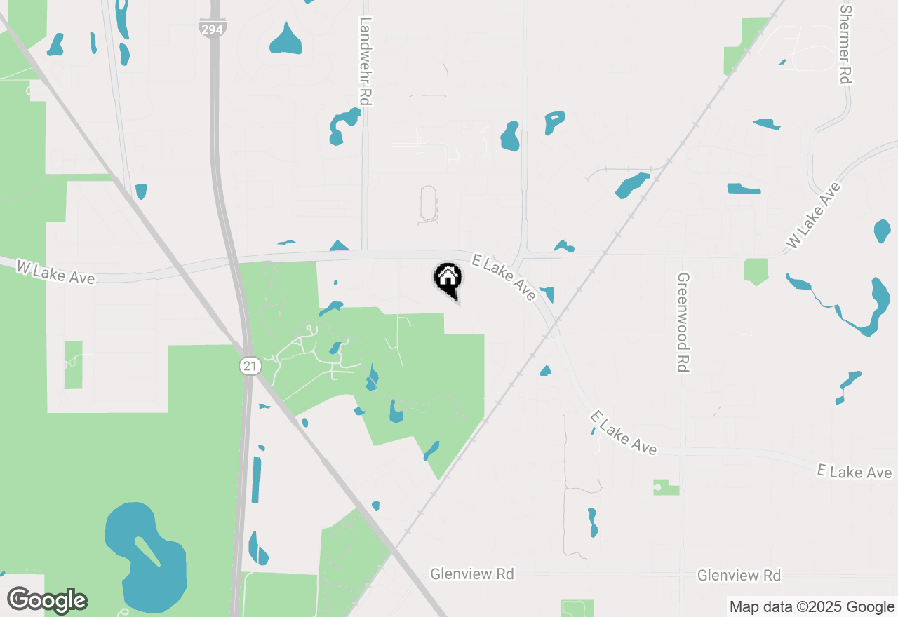 Map of 1618 Robin Lane, Glenview, IL 60025